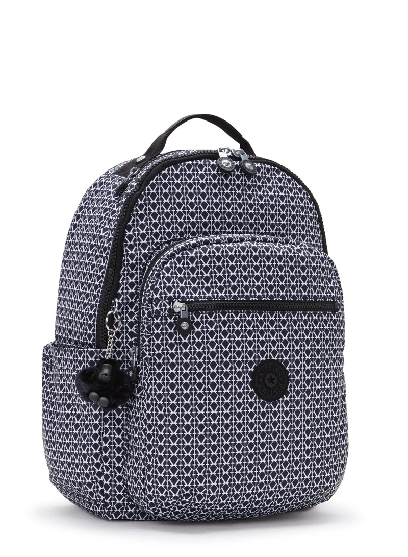kipling Seoul Large Backpack Signature Print -I6269DD2