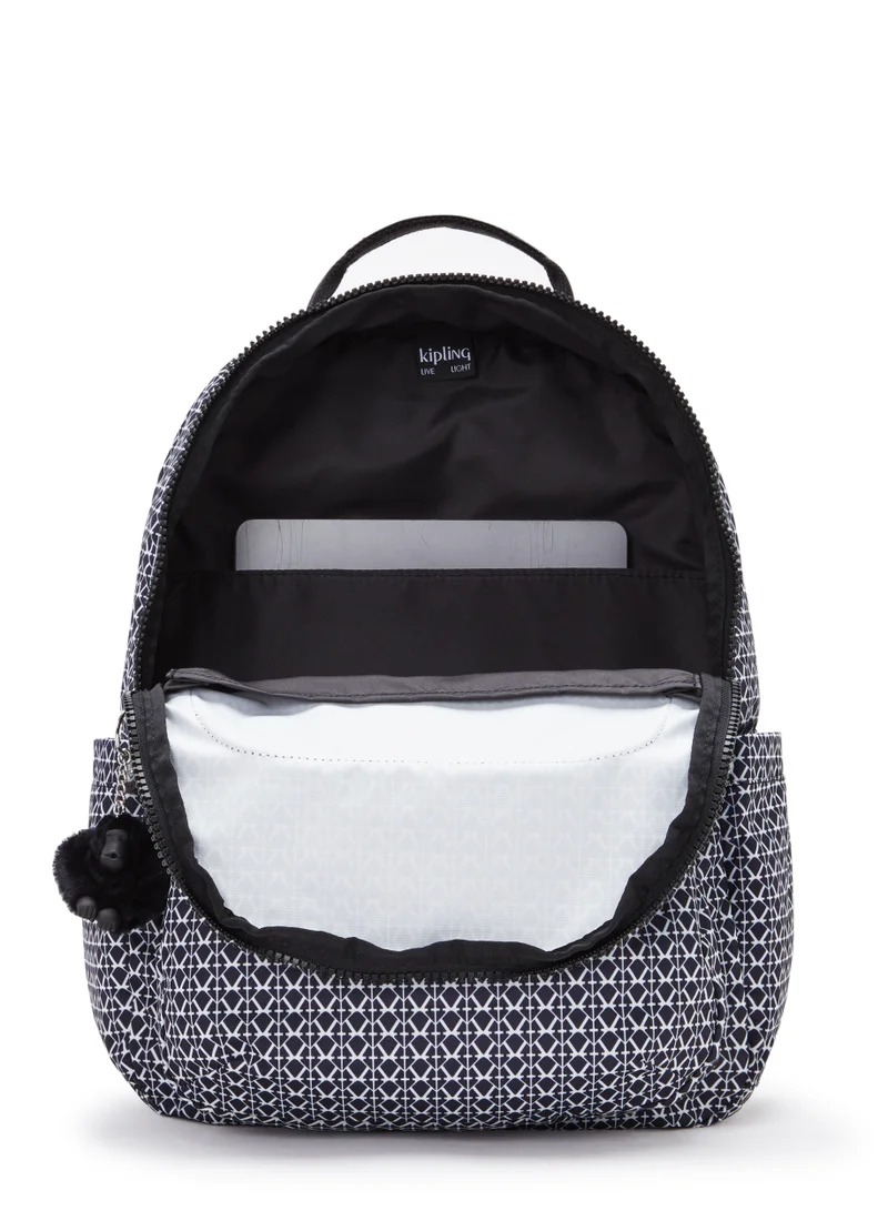 kipling Seoul Large Backpack Signature Print -I6269DD2