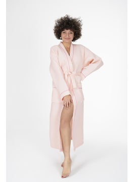 Varol Kaos Series Kimono Collar Pique Bathrobe Dressing Gown  - Image 1