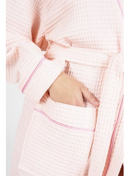 Varol Kaos Series Kimono Collar Pique Bathrobe Dressing Gown  - Image 3