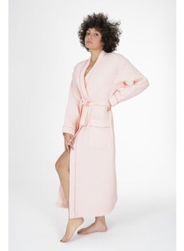 Varol Kaos Series Kimono Collar Pique Bathrobe Dressing Gown  - Image 2