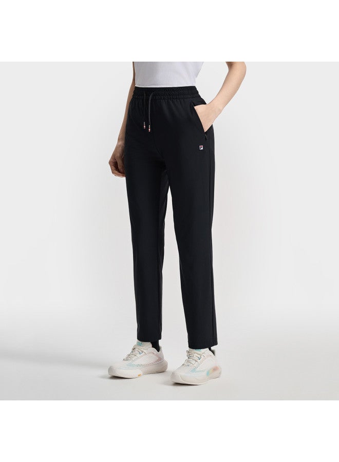 FILA Women'S Casual Pants Basic Simple Comfortable High-Elasticity Tennis Straight-Leg Knit Trousers - Image 3