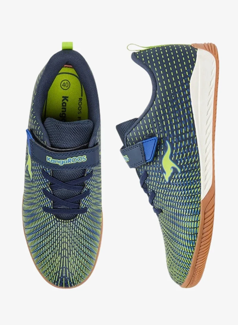 Women's Textured Sports Shoes with Hook and Loop Closure