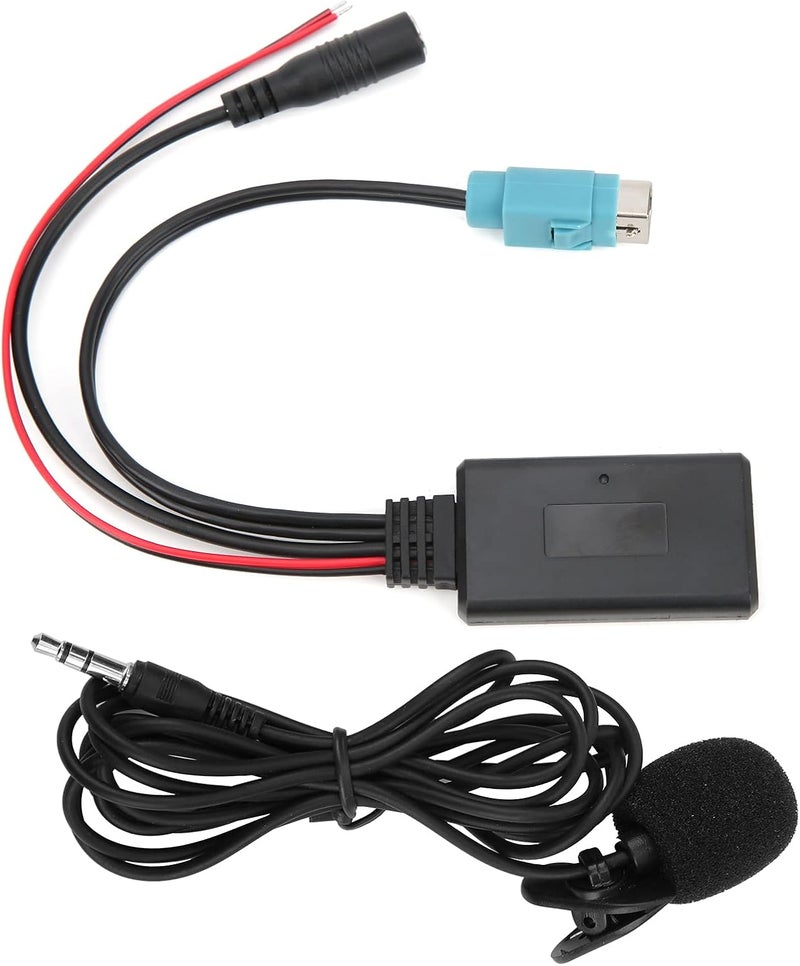 ويوبلز محول صوت للسيارة بتقنية بلوتوث 5.0، كابل AUX مع ميكروفون، متوافق مع أجهزة Alpine KCE-236B وCDA-9852/E وCDE-9887/R - Image 4