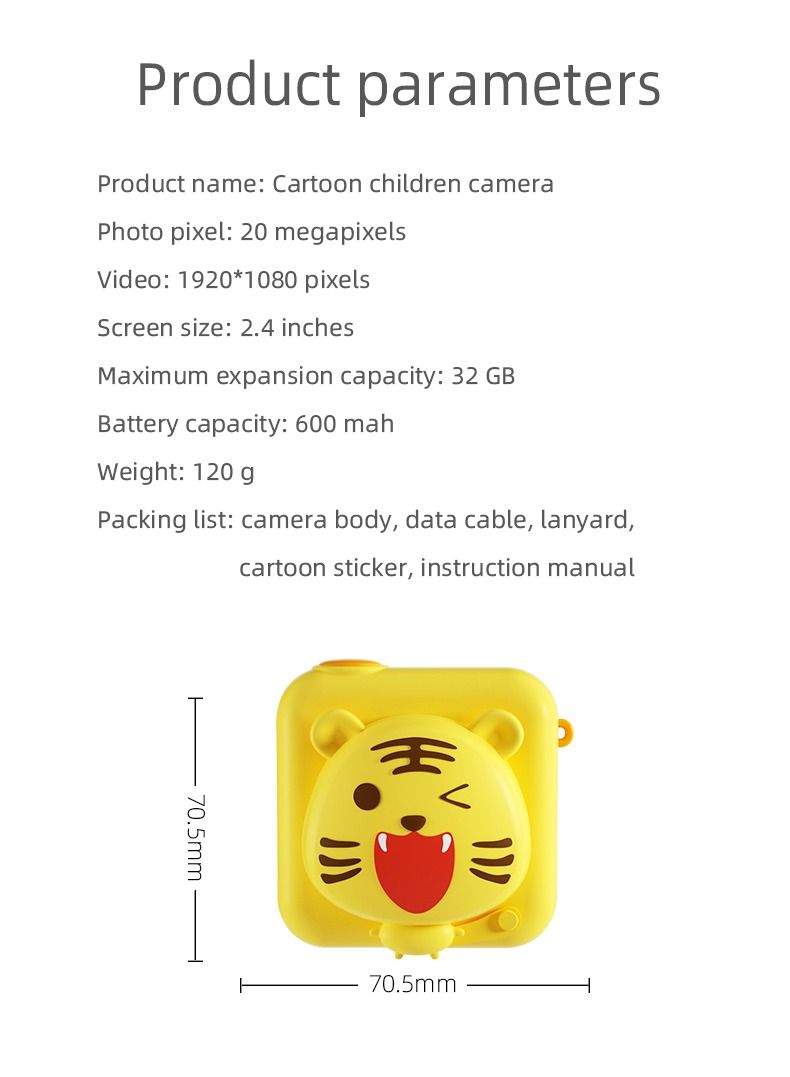 GULFLINK Kids Camera For Girls And Boys Pink - Image 3