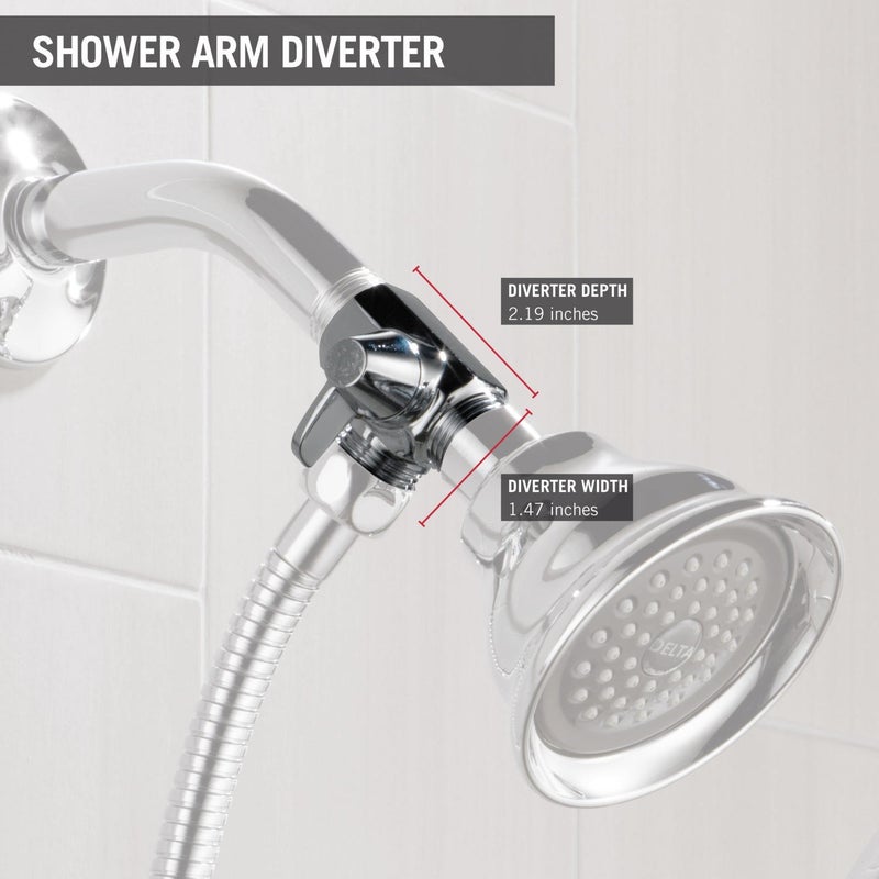 Delta Faucet Shower Arm Diverter for Hand Shower, Chrome - Image 4