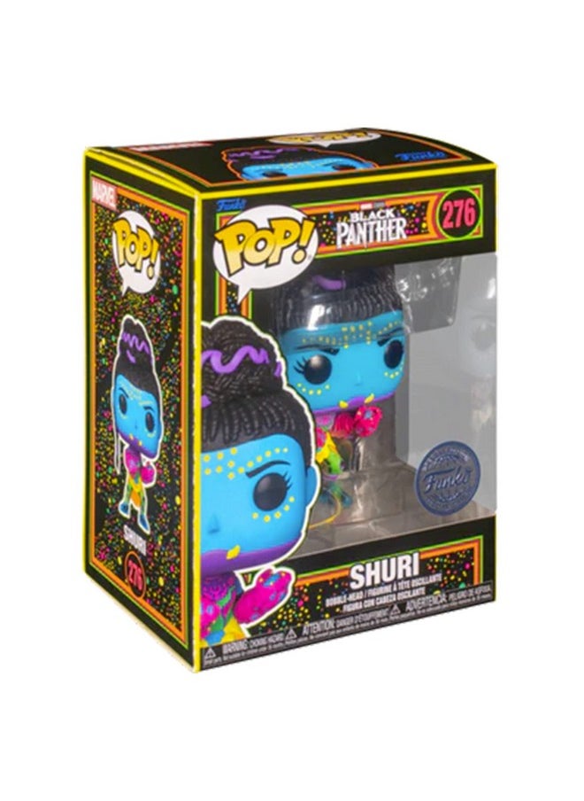 Funko Pop Marvel Black Light Vinyl Figure Collection Mcu Glow Toy (Shuri)  - Image 4