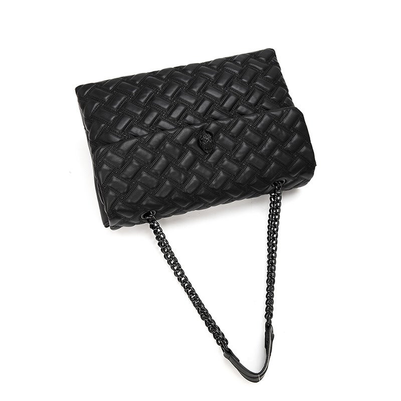 Kurt Geiger Eagle Head Quilted Chain Tote Bag – Large Capacity Shoulder Bag - Image 4