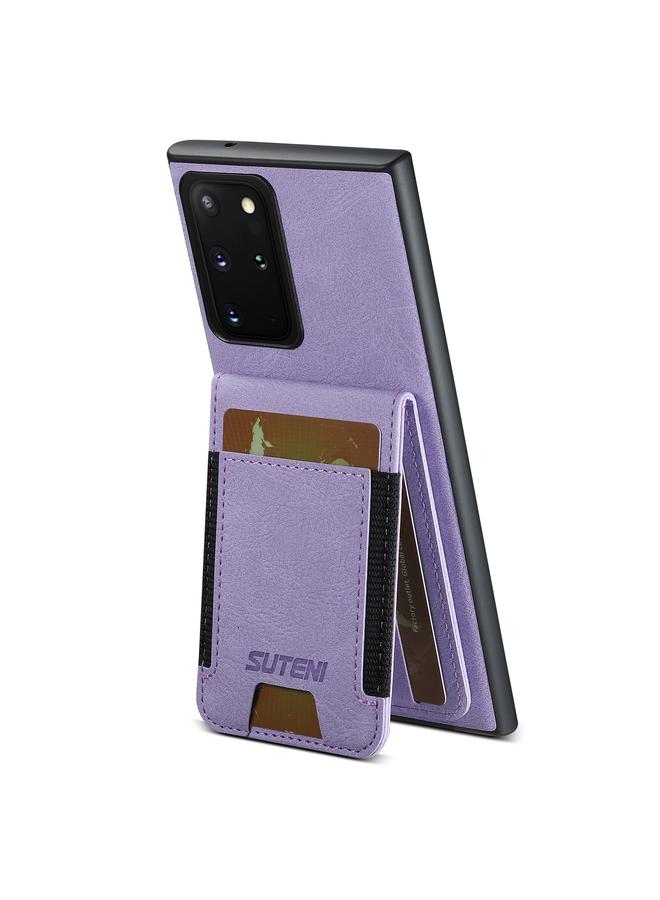 Suteni Case For Samsuny Galaxy Note20 Ultra 5G H03 Litchi Leather Card Bag Stand Back Phone Case - Image 3
