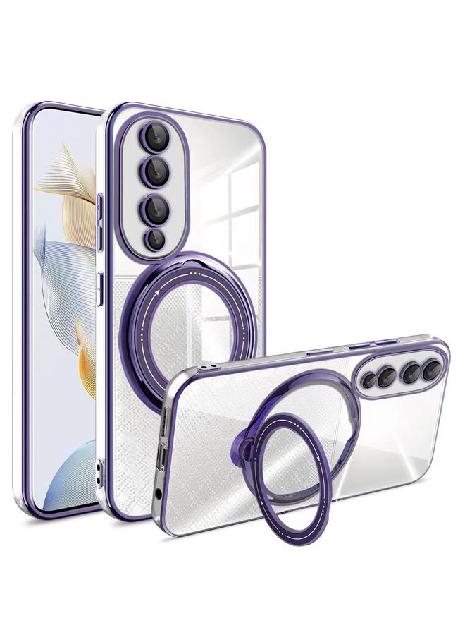 اس-توب جراب لهاتف Honor 90 مع حامل MagSafe دوار من مادة TPU - Image 1