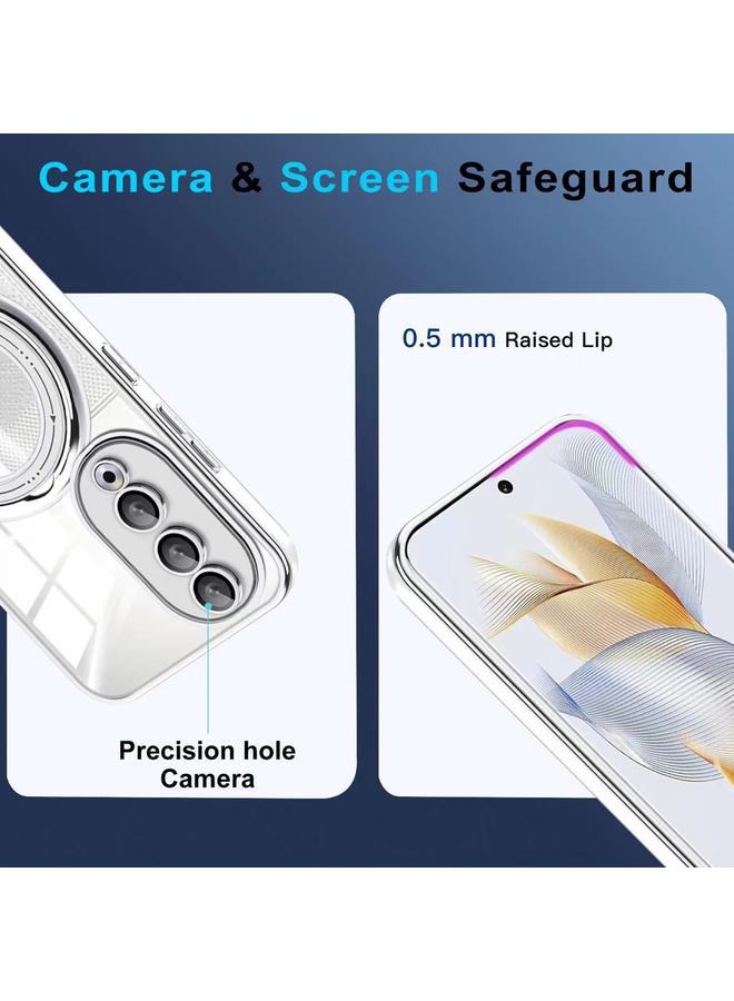 اس-توب جراب لهاتف Honor 90 مع حامل MagSafe دوار من مادة TPU - Image 5