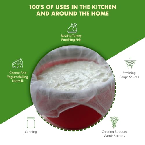 Regency Wraps قماش الجبن الثقيل من ريجنسي رابز، 60 ياردة × 36 بوصة، 100% قطن لتصفية المرق، تبخير الخضروات، صنع الجبن، وأكثر، أبيض - Image 2