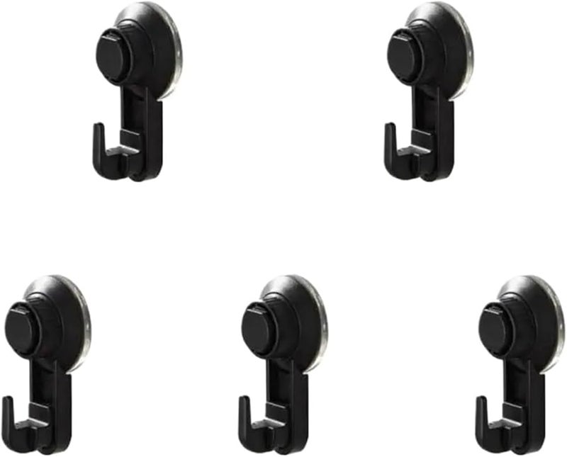 Strong Suction Cup Vacuum Hooks 5PCS Self Adhesive Wall Hanger Heavy Load Key Holder For Kitchen Bathroom Style B - Image 1