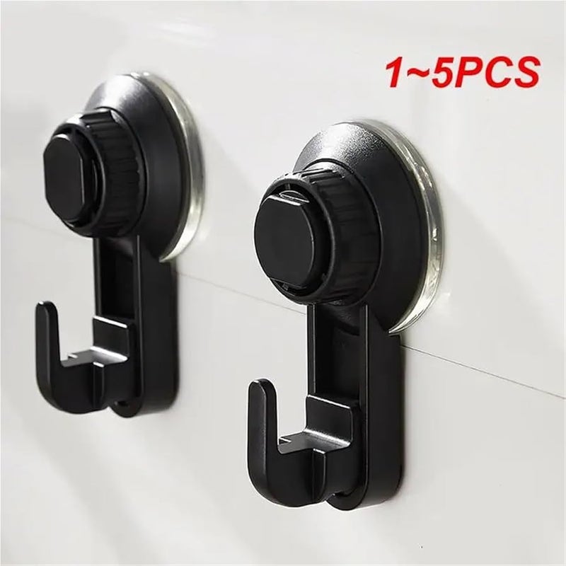 Strong Suction Cup Vacuum Hooks 5PCS Self Adhesive Wall Hanger Heavy Load Key Holder For Kitchen Bathroom Style B - Image 3
