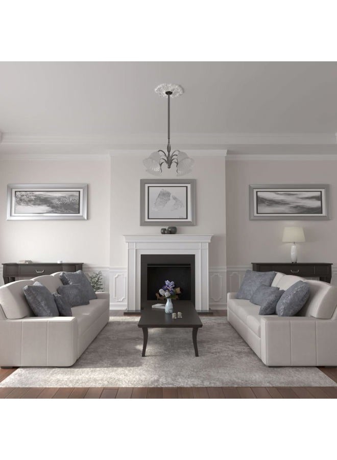 Ekena Millwork CM19OR Orrington Ceiling Medallion, 19 5/8"OD x 4 3/4"ID x 1 3/4"P (Fits Canopies up to 4 3/4"), Factory Primed - Image 4