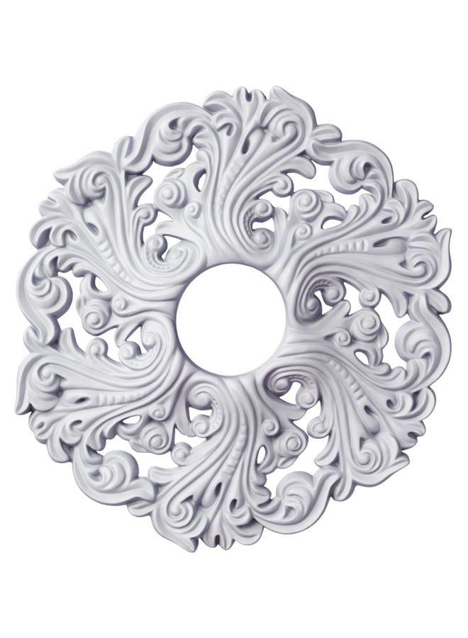 Ekena Millwork CM19OR Orrington Ceiling Medallion, 19 5/8"OD x 4 3/4"ID x 1 3/4"P (Fits Canopies up to 4 3/4"), Factory Primed - Image 1