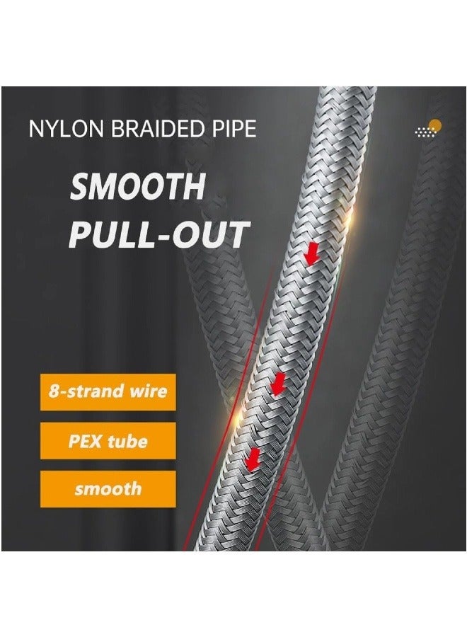 Kitchen Faucet with Pull Out Sprayer, Kitchen Sink Taps with 2 Water Modes, Stainless Steel Kitchen Taps for Kitchen Swivel 360° Black - Image 2