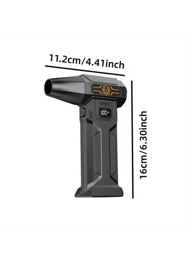 Black Mini Storm Turbine Fan 130000 RPM High Speed Portable Turbo Blower - Image 4