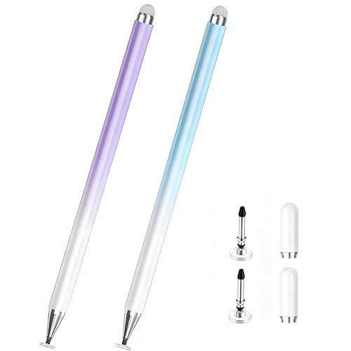 thexxa Stylus Pen for Samsung Galaxy Tab A11+/A11/A9Plus/A9/A8/A7 Compatible with iPad iOS/Android 15/14 Tablet All Touch Devices Universal High Sensitive S Pen (Purple+Blue) - Image 1