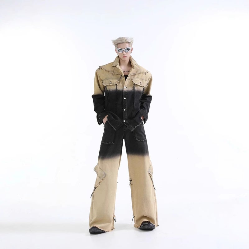 Unisex Classic Denim Jeans Loose Fit Daily Outdoor Wear - Image 3