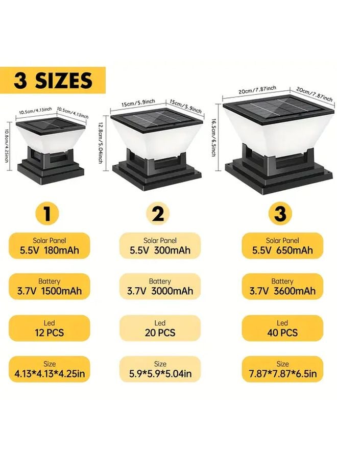 Solar Powered Outdoor Pathway Lights With Motion Sensor IP65 Waterproof 3 Color Temperature Adjustable 1pcs Style3 - Image 3