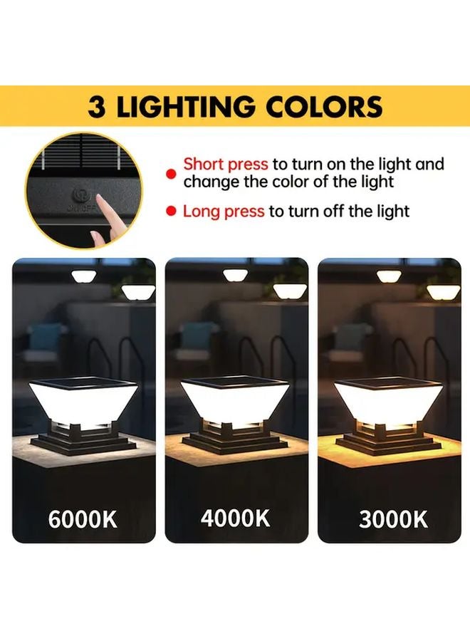 Solar Powered Outdoor Pathway Lights With Motion Sensor IP65 Waterproof 3 Color Temperature Adjustable 1pcs Style3 - Image 4