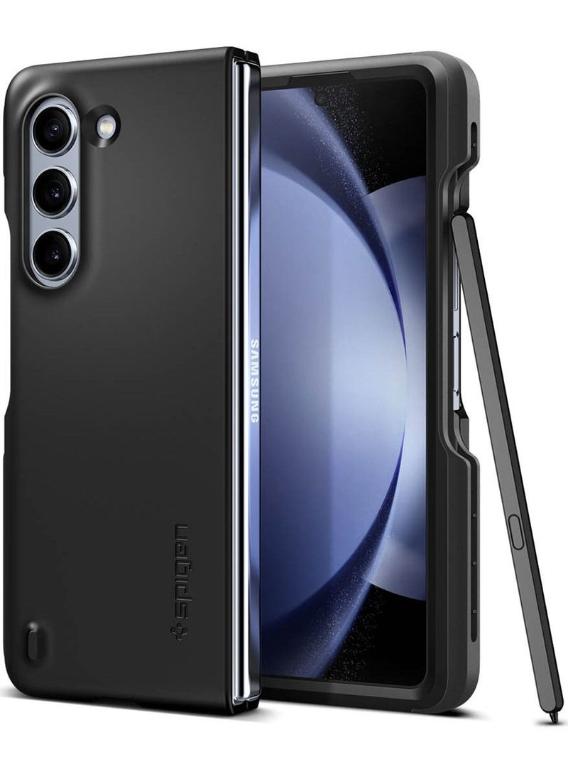 Spigen - غطاء حماية رفيع مناسب لهاتف سامسونج جالاكسي Z فولد 5 مع حامل قلم S (قلم S غير متضمن) - أسود - Image 1