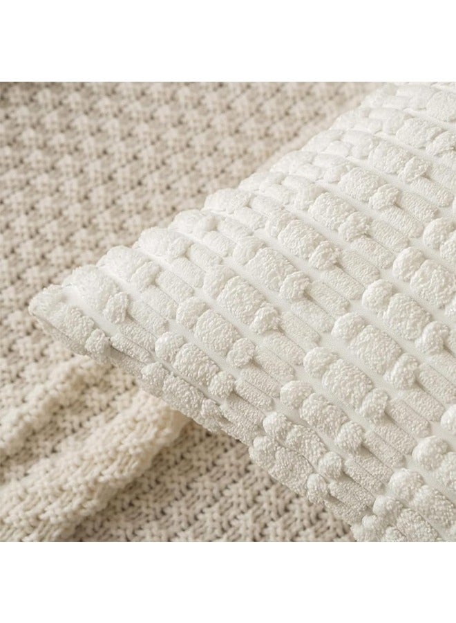MVAQKLM  2 Pack Cushion Covers Soft Cozy Plush Short Faux Wool Velvet Decorative Sofa Throw Pillow Covers Luxury Cushion Case Pillow Shell for Couch Sofa Bedroom Pillow Square 45X45cm（18X18inch） - Image 2