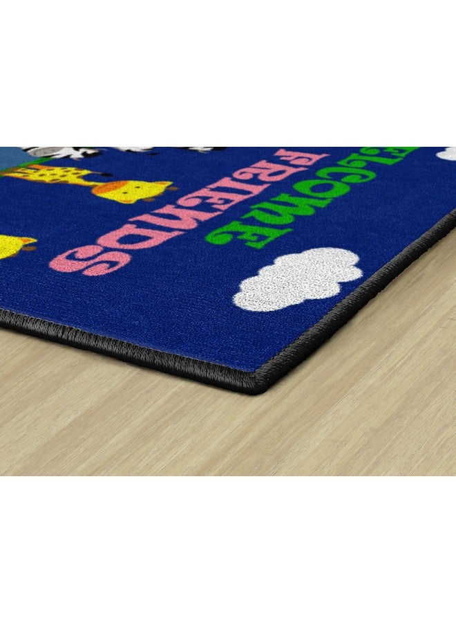 Flagship Carpets Kids and Baby Non Slip Area Rug for Home Learning or Classroom Carpet, Playroom or Kids Bedroom Mat, 2' x 3', Cutie Animal Welcome - Image 5