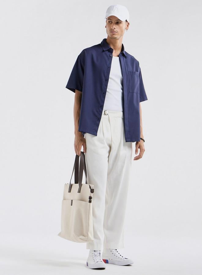 Splash FAV Regular Fit Shirt with Collar and Short Sleeves - Image 2