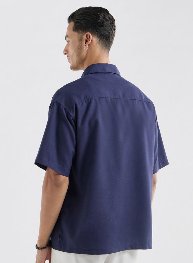Splash FAV Regular Fit Shirt with Collar and Short Sleeves - Image 3