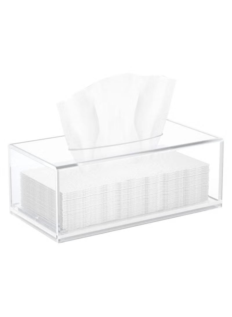 PROMASS Acrylic Tissue Box Holder – Transparent, 27x17.5x15cm - Image 1