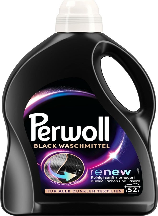 Perwoll Renew Black (52 Washes), Detergent For All Dark Colors, Strengthens Fibers and Improves Color - Image 2