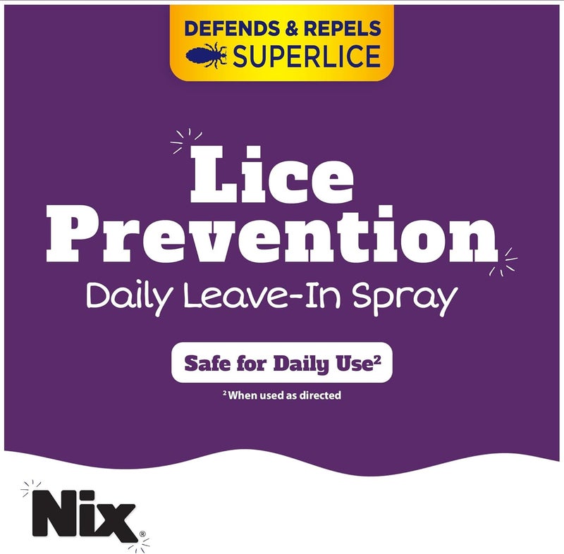 Nix Lice Prevention Daily LeaveIn Spray for Kids LongLasting Protection Repels Superlice 6 Fl Oz - Image 3