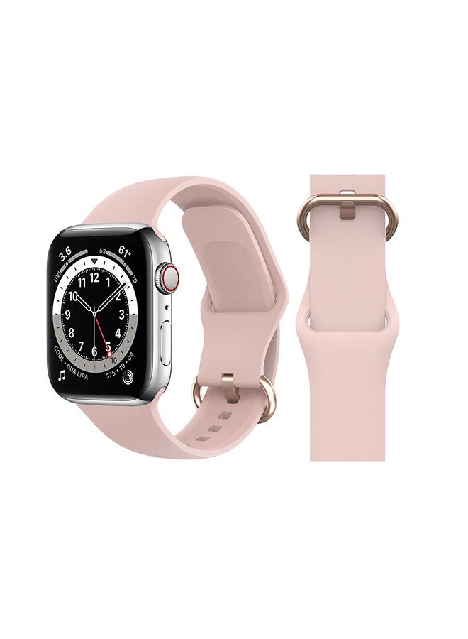 نيبمينينت سوار بديل لساعة أبل سلسلة 6/SE/5/4/3/2/1 وردي رملي