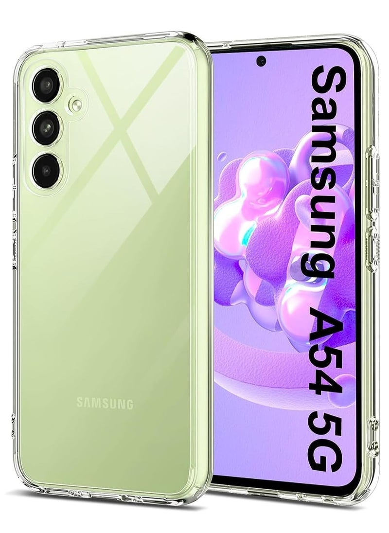 Generic - Crystal Clear Case for Samsung Galaxy A54 5G, Ultra Thin Soft TPU Silicone Protective Case, Anti Yellow, Scratch-Resistant, Shockproof, Stylish Lightweight Case for - Image 1