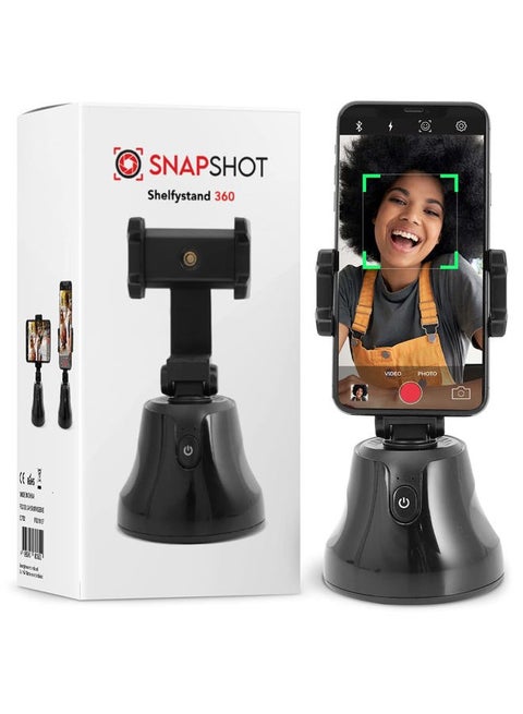 Snapshot Auto Tracking Phone Holder - Auto Face Tracking Tripod for iPhone and Android | 360-Degree Face Tracking Phone Holder | Motion Sensing Phone Stand for Live Streaming, Vlogging, and More