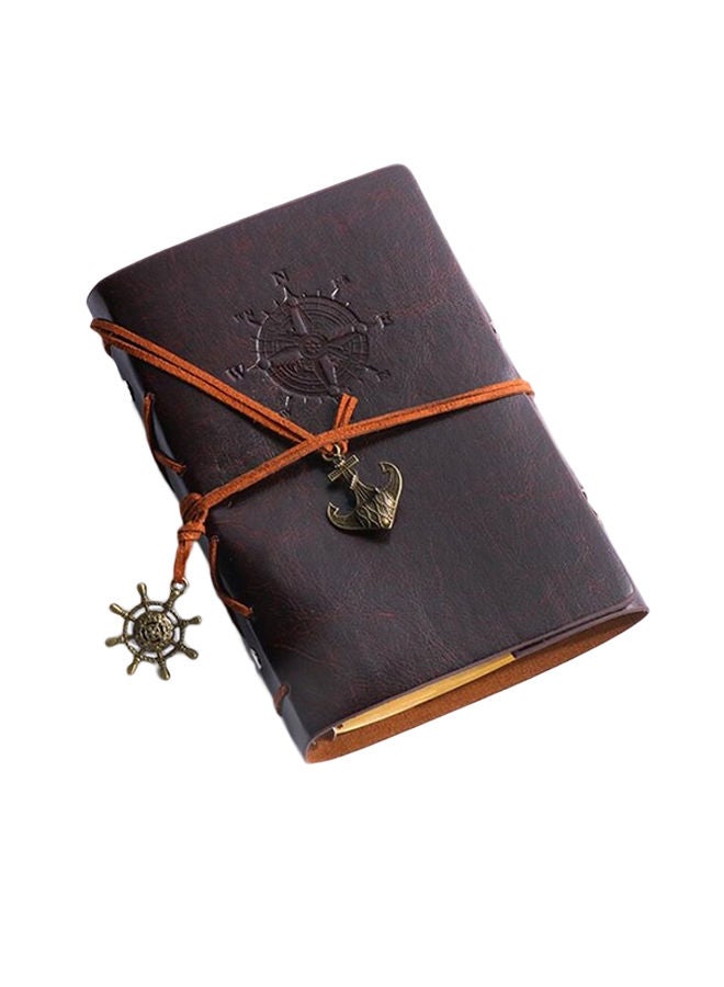 NIBEMINENT Creative Corsair Anchor Diary Dark Coffee