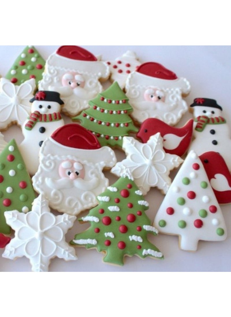 Nar Kalıp Narkalıp Pine Tree, kadsan, walking stick, glove Cookie Mold 4 pieces  - Image 2