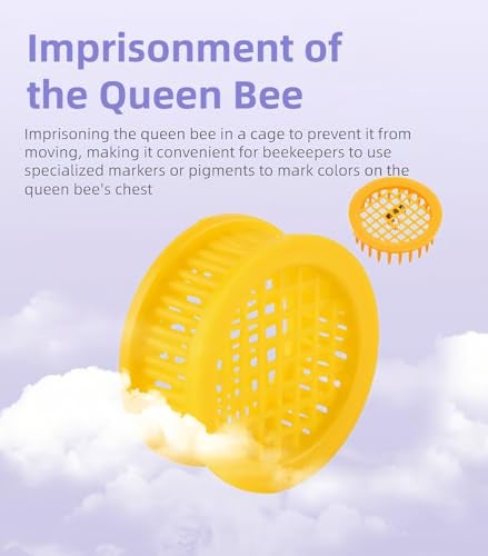 RyanDesign 6-Pack Plastic Queen Bee Cage – Reusable ABS Beekeeping Tool for Safe Queen Introduction, Transport & Isolation – Durable Ventilated Design for Busy Beekeepers - Image 2