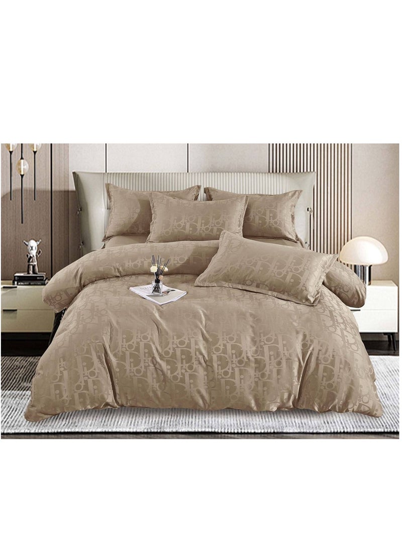 BAIG 6-Piece King Silk Bedding Set – Includes Duvet Cover, Sheets & Pillowcases 