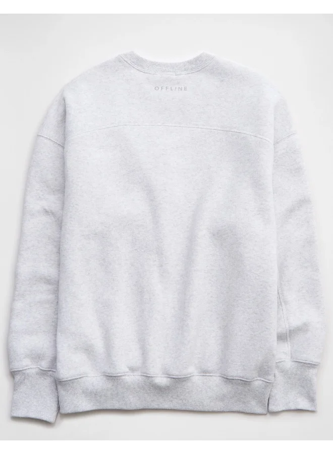 آري من امريكان ايجل OFFLINE By Aerie Cloud Fleece Crewneck Sweatshirt