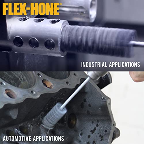 Flex-Hone Brush Research BC5832 FLEX-HONE®, 5/8" (16mm) Diameter, 320 Grit, Silicon Carbide, For Mild Steel, Stainless Steel, Cast Iron and Softer Ferrous Materials - Image 3