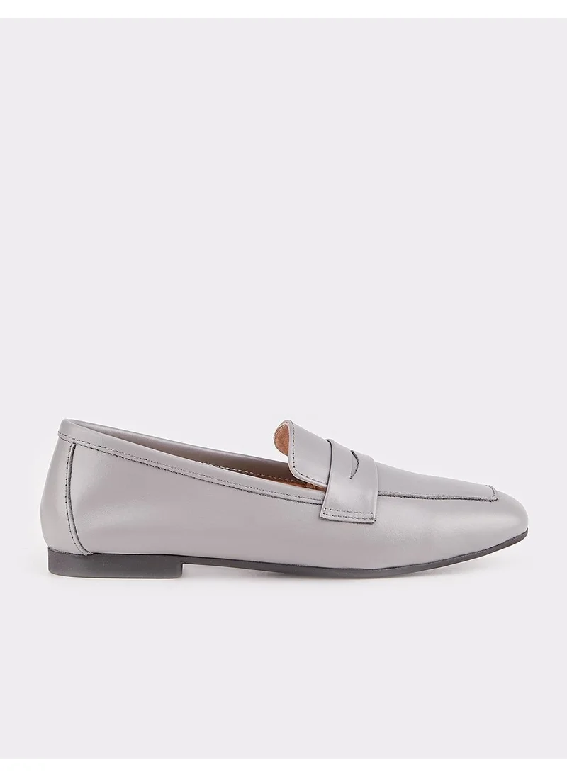 Cabani Leather Gray Women's Loafer