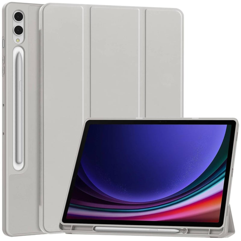 Samsung S7 FE Case Samsung Tab Compatible with Samsung Galaxy Tab S7 FE with Pencil Holder in White - Image 5
