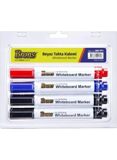 Refillable Whiteboard Marker Set of 4 (BR-991)