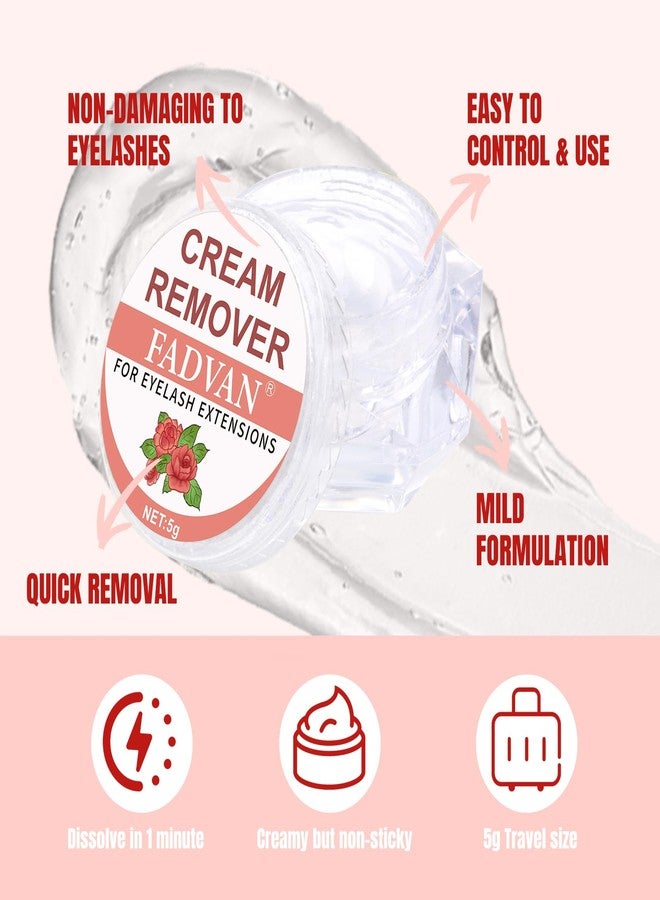 FADVAN Lash Remover Gel 5g - Professional Eyelash Extension Remover, Gentle & Quick Eyelash Glue Remover, Low Irritation for Sensitive Skin, Travel Friendly - Image 3