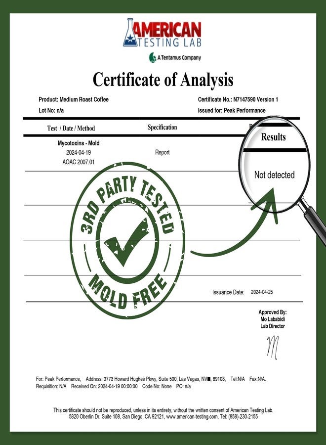 Peak Performance High Altitude Organic Coffee - Fair Trade, Low Acid, Non GMO, and Beans Full of Antioxidants - Medium Roast Smooth Tasting USDA Certified Organic Ground Coffee Bag 12 oz - Image 4
