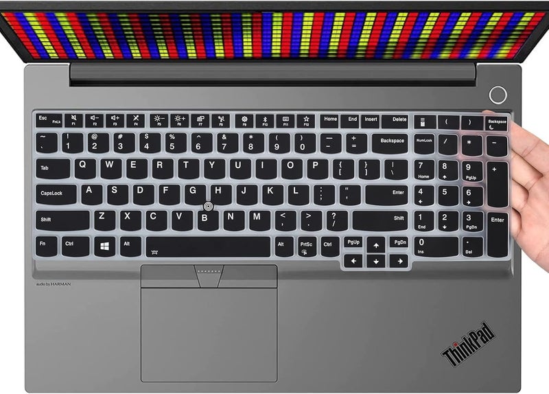OJOS Keyboard Cover for Lenovo Thinkpad E15, L15, T15, P15, P52, P72, P53, P73, T15 Plus - Black - Image 1