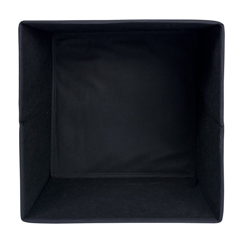 DII Non Woven Fabric Storage Bin Collection Collapsible Organizer Cube, Small Set, 11x11x11", Black, 2 Count - Image 2